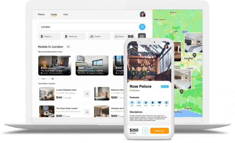 Hotel management system screenshot 1