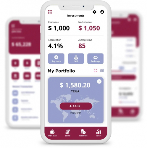 Bank management system screenshot 1