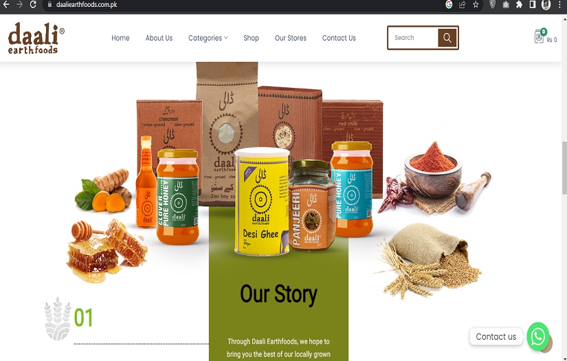 Daali Earth Foods screenshot 1