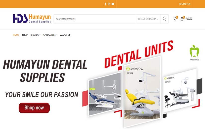 Humayun Dental Website Development screenshot 1