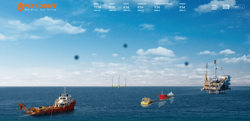 Creating an Interactive Website for Petrodive screenshot 2