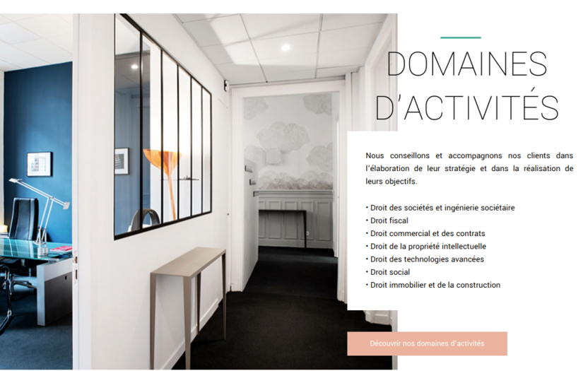 KBRC & Associes CMS Website screenshot 1