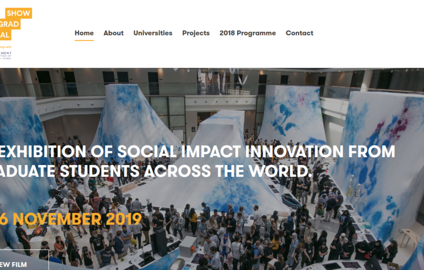 Global Grad Show - Exhibition Website screenshot 1