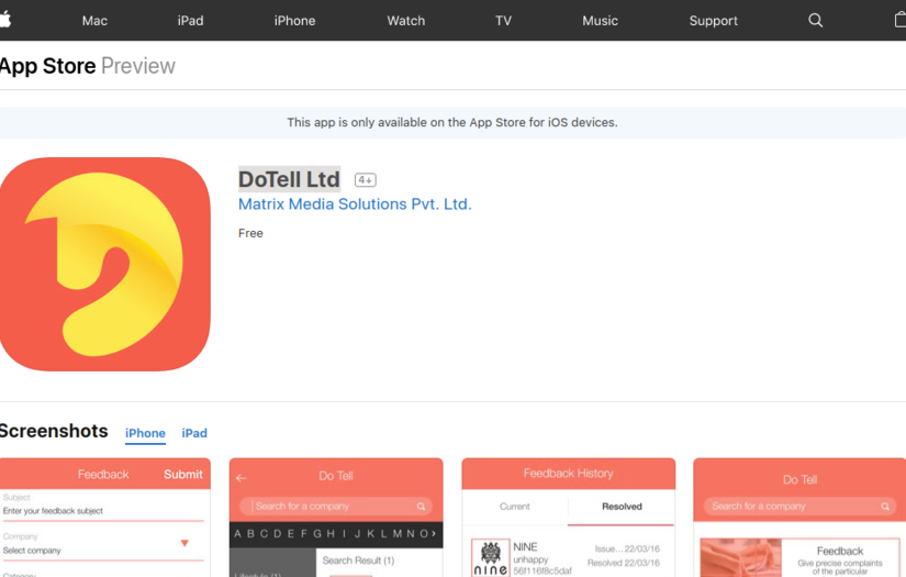 DoTell Ltd - Ticketing App screenshot 1
