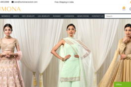 Sumona Luxury Clothing and  Jewelry Website