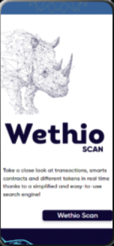 Wethio Blockchain Wallet screenshot 1