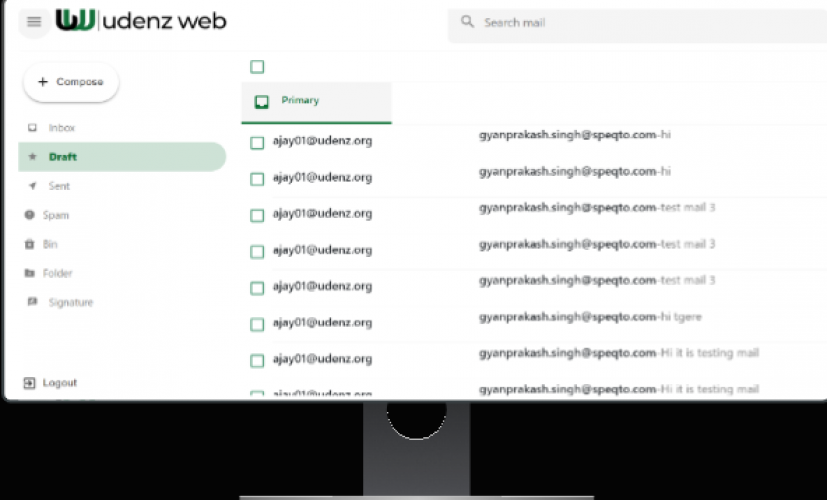 Click2SecureMe Mail Service screenshot 1