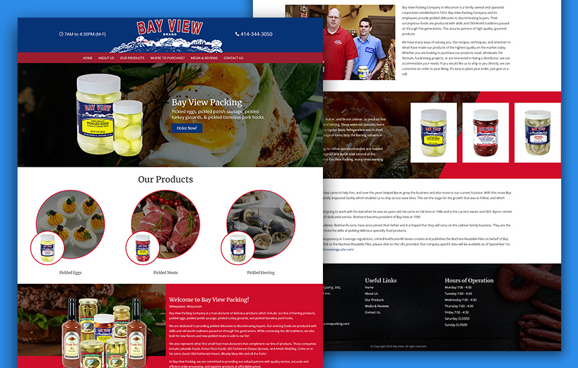 Web Revamp for Pickled Food Manufacturing Company screenshot 1