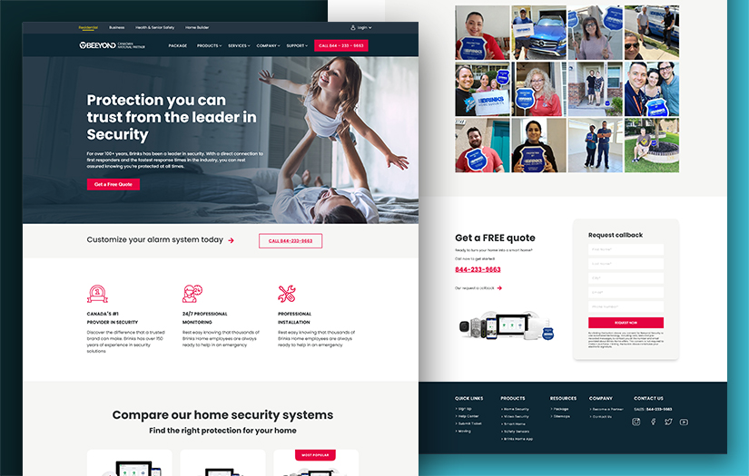 Create a new site for smarter home security company screenshot 1