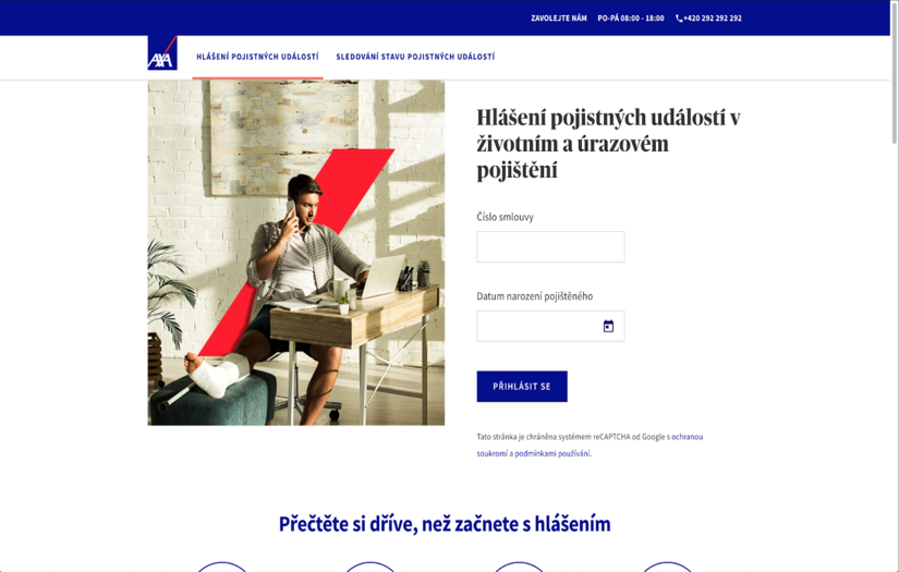AXA (UNIQA) WEB PORTALS REDESIGN screenshot 1