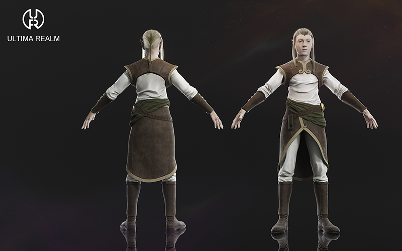 Elven Priest | 3D Character screenshot 1