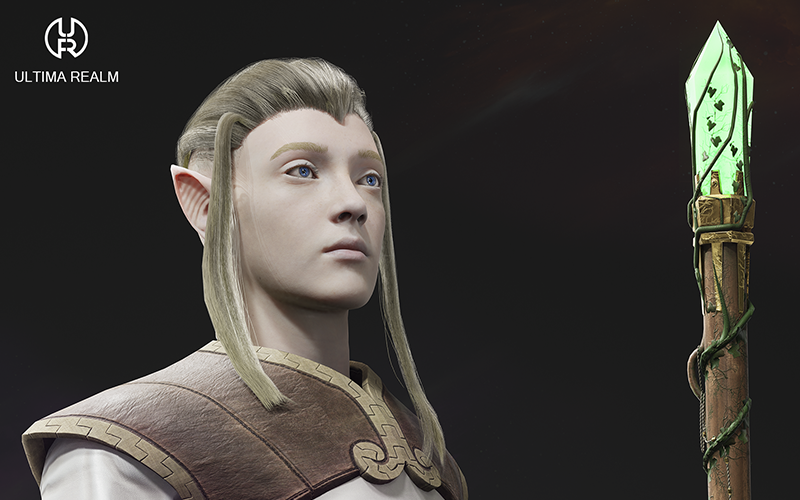 Elven Priest | 3D Character screenshot 3
