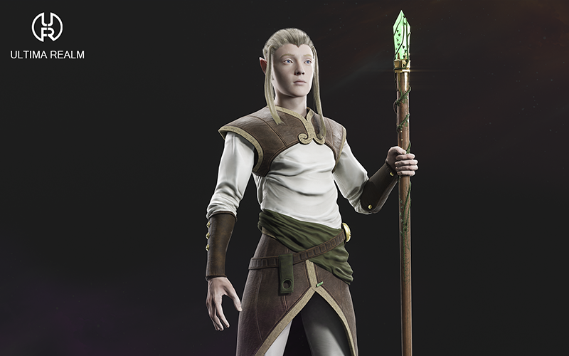 Elven Priest | 3D Character screenshot 5