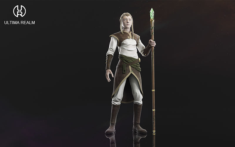 Elven Priest | 3D Character screenshot 2