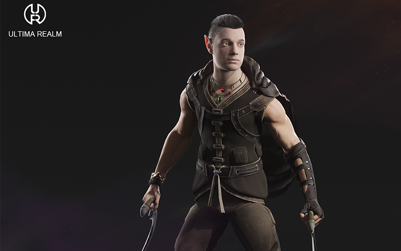 Elven Rogue | 3D Character screenshot 2