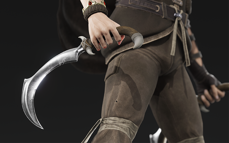 Elven Rogue | 3D Character screenshot 4