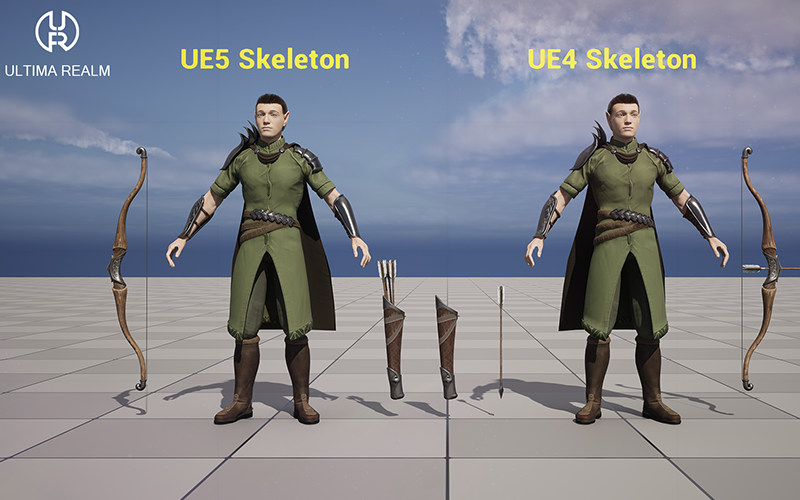 Elven Hunter | 3D Character screenshot 2