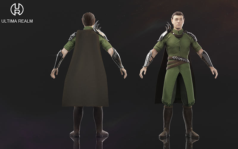 Elven Hunter | 3D Character screenshot 1