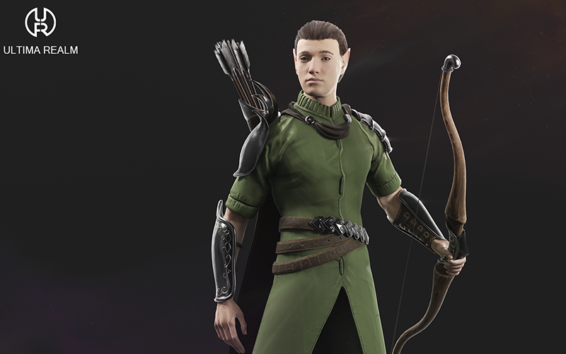 Elven Hunter | 3D Character screenshot 4