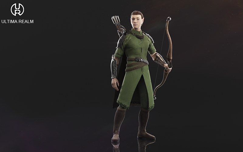 Elven Hunter | 3D Character screenshot 3