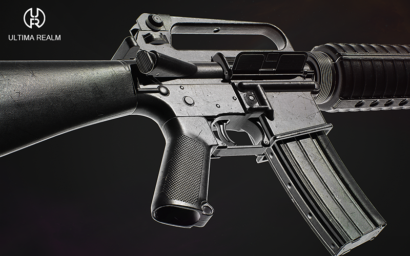 M16 Riffle | Game-Ready 3D Model screenshot 4