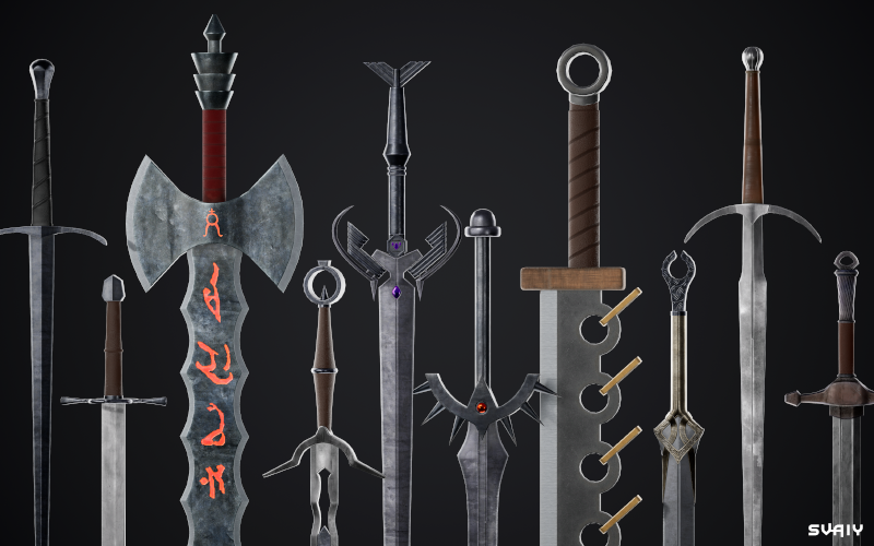 Swords of Valor | Game-Ready 3D Model screenshot 5