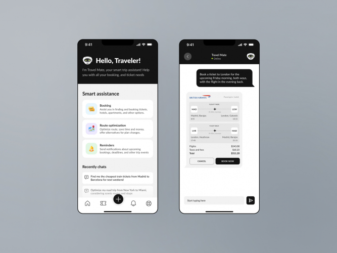 Ticket Booking App with AI Assistant screenshot 1