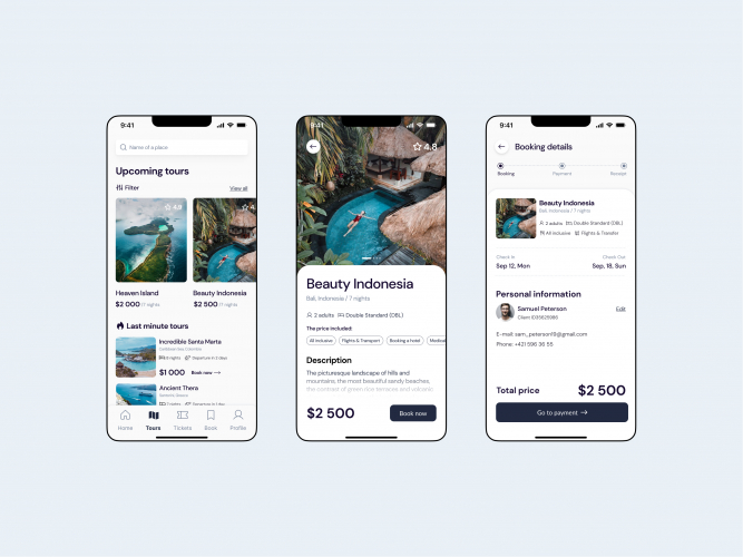 Travel tour service screenshot 1