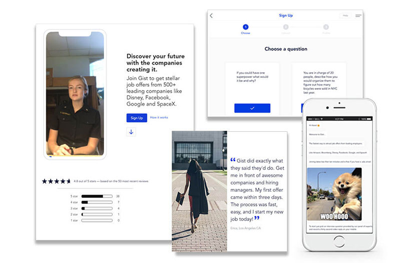 Gist - Recruitment Solution and Video Resumes screenshot 1