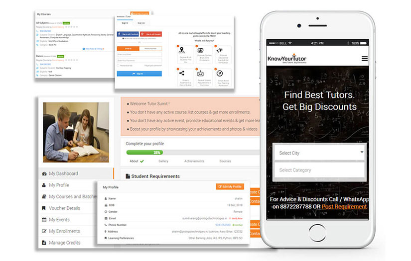 KnowYourTutor - Education Portal, CRM & On-Demand Video Tutorials screenshot 1