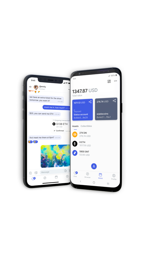Ultra secure & advanced app that combines a crypto wallet, private messenger & file storage screenshot 1