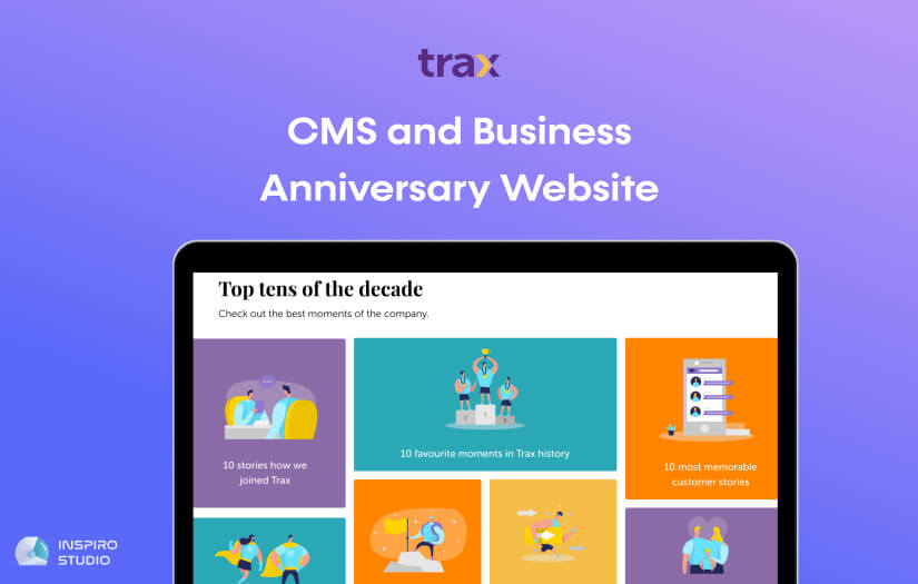 CMS and Business Anniversary Website screenshot 1