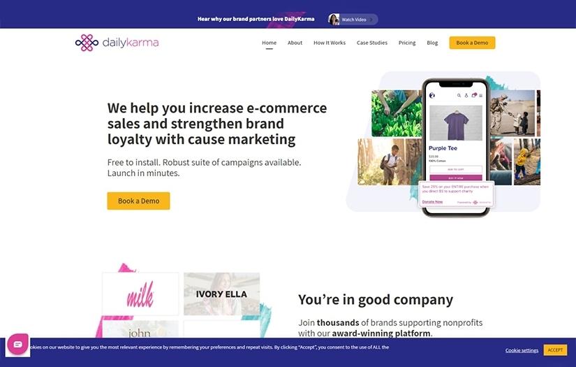 DailyKarma - e-commerce marketing platform screenshot 1
