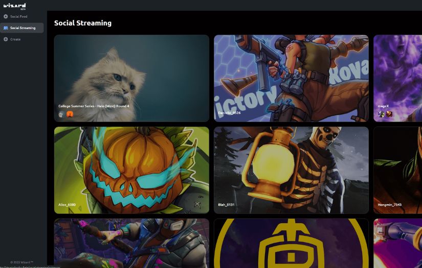 Wizard - social streaming platform for gamers screenshot 1