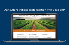 Agriculture website customization with Odoo ERP