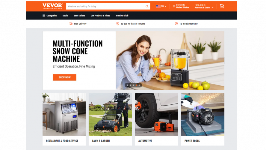 E-Commerce - Vevor screenshot 1