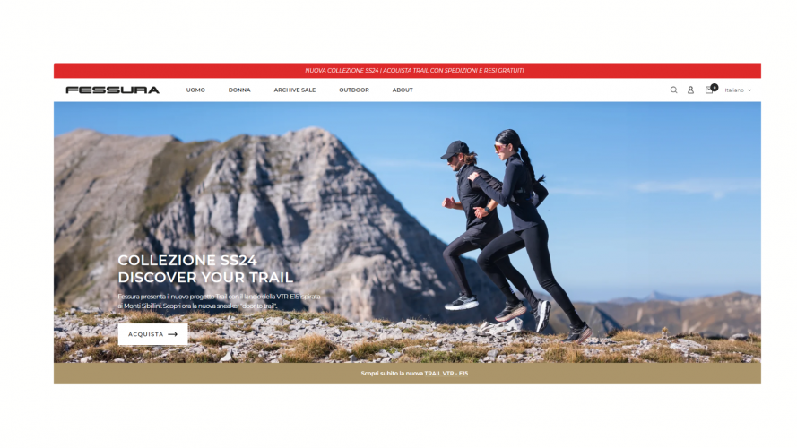 Fessura - Custom eCommerce screenshot 1