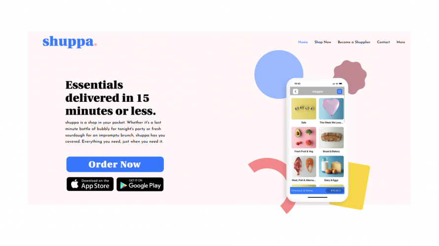 Shuppa - Web app screenshot 1
