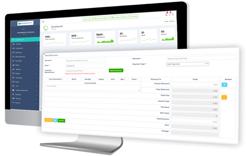 Pharmacy Billing Software Development screenshot 1