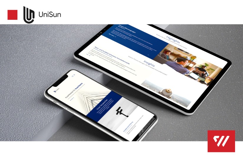 Unisun Invest - Swiss website screenshot 1