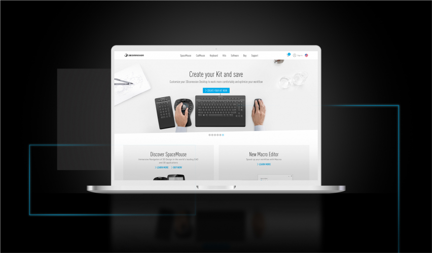 3Dconnexion - 60+ market Ecommerce screenshot 3
