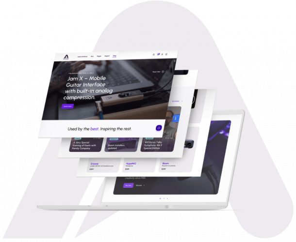 Apogee Electronics website screenshot 3