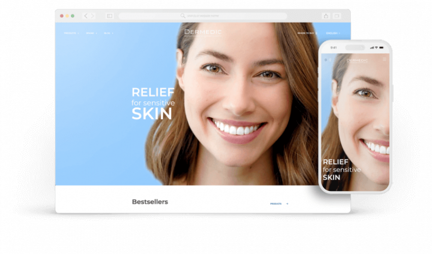 Dermedic website screenshot 3
