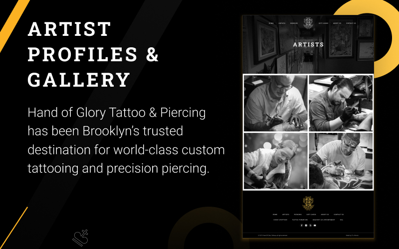 Hand of GloryTattoo - Web Development screenshot 3