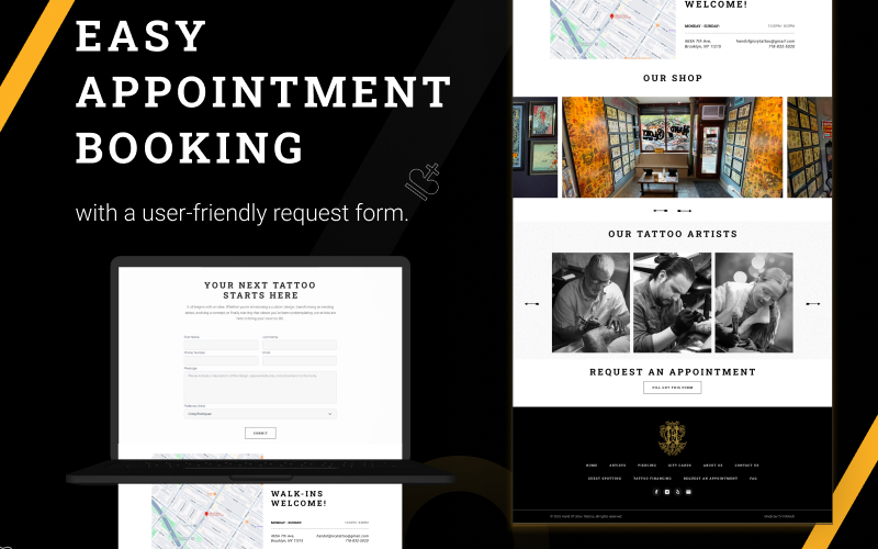 Hand of GloryTattoo - Web Development screenshot 5