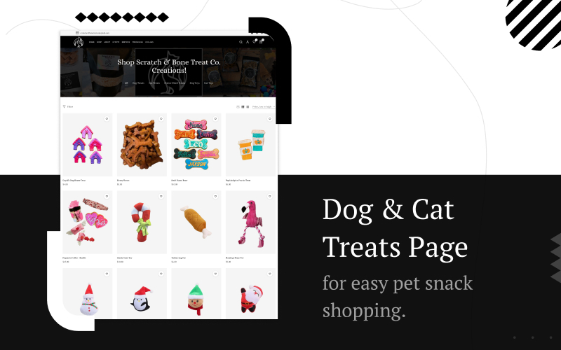 Scratch & Bone Treat Co. - Web Development screenshot 2