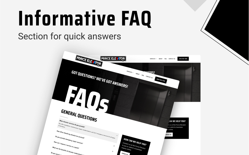 Force Elevator - Web Development screenshot 3