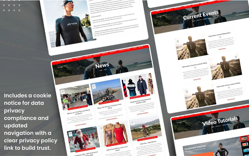 Espace Triathlon- Web Development screenshot 1