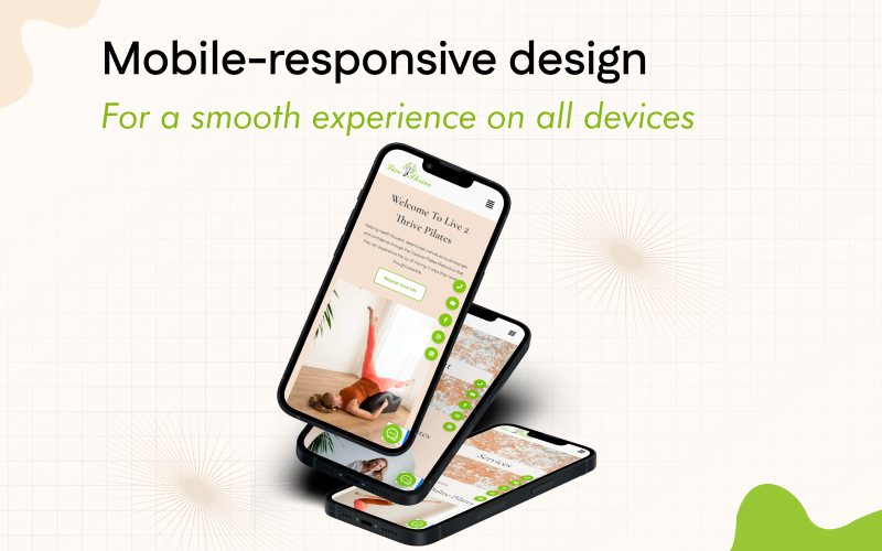 Live2Thrive Pilates- Web Development screenshot 5