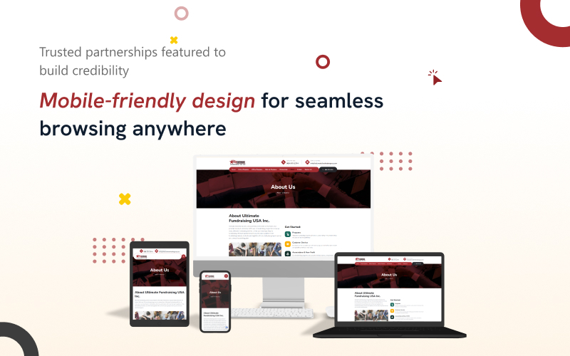 Ultimate Fundraising USA - Web Development screenshot 2